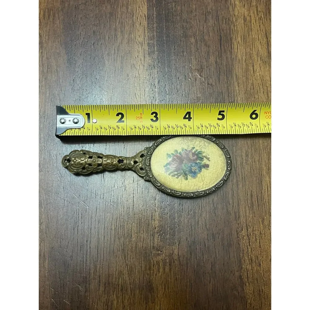 Ornate Small Hand/Purse Mirror